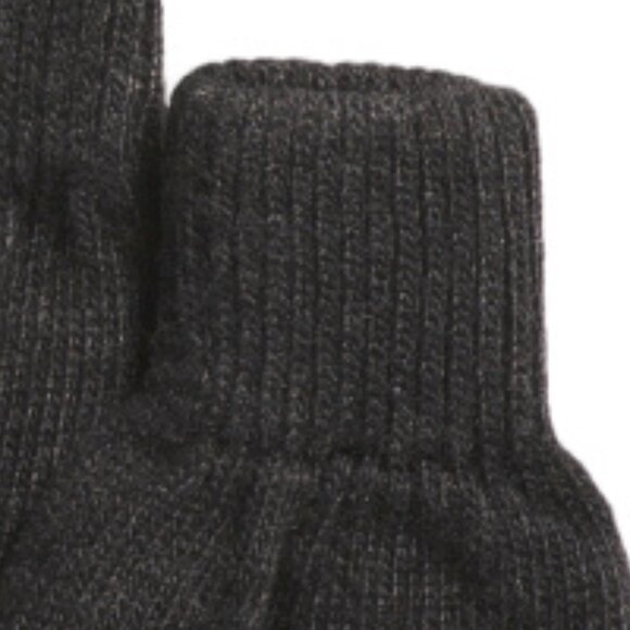 new STILESTRO Made In Italy Wool / Cashmere  Flower Ring Gloves charcoal - Picture 4 of 4